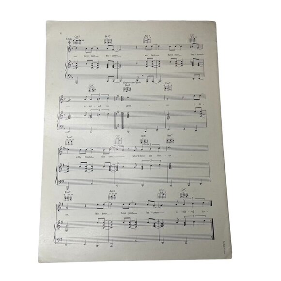 United Together Aretha Franklin Vintage Sheet Music 1981 u - Picture 4 of 6